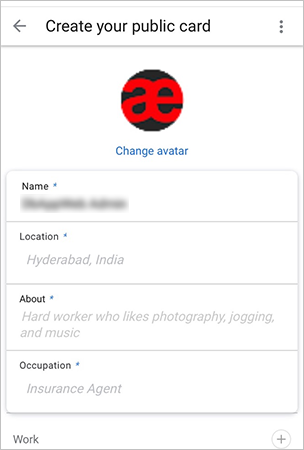 Particulars-Filling-for-Creating-Profile