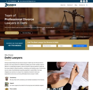 Divorce Lawyer Website Designing Case Study