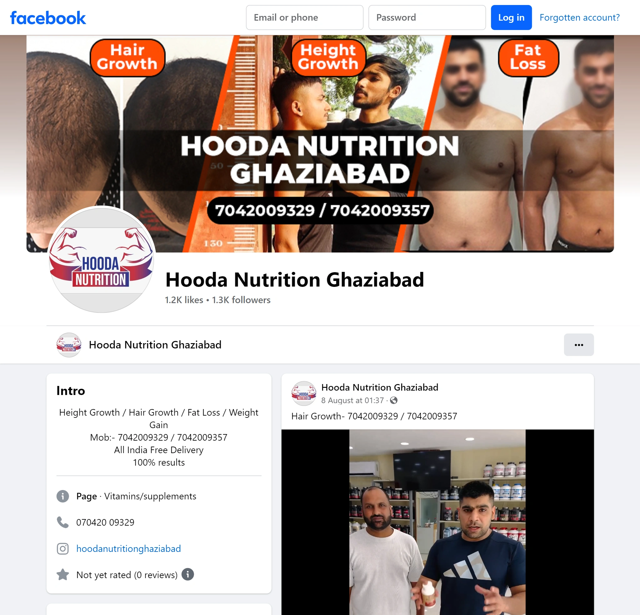 Hooda Nutrition Ghaziabad